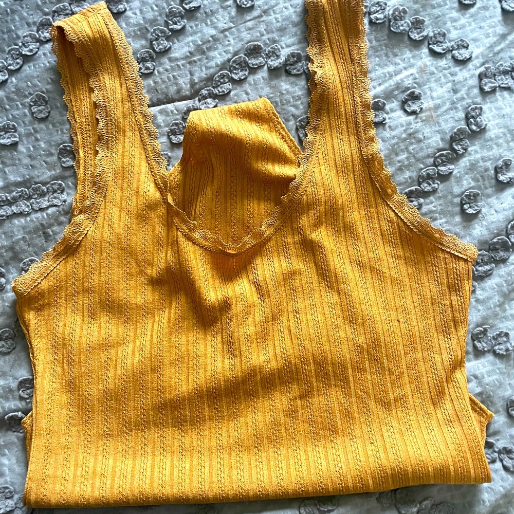 Forever 21 Yellow/ Orange Body Suit